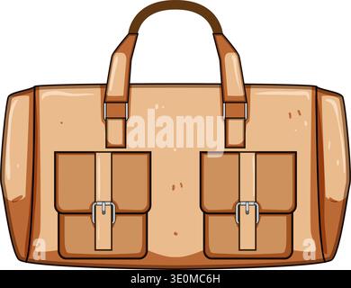 Weekender Reisetasche für Packen und Reisen Stock Vektor