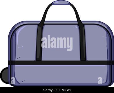 Weekender Tasche mit Rädern, in der du alles mitnimmst Stock Vektor