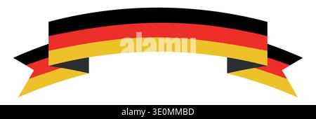 Flags of Germany - flache Kollektion. Flaggen mit unterschiedlich geformten zwölf flachen Symbolen. Vektorillustrationssatz. Deutschland Flaggensymbol mit Polsymbol Vektor il Stock Vektor