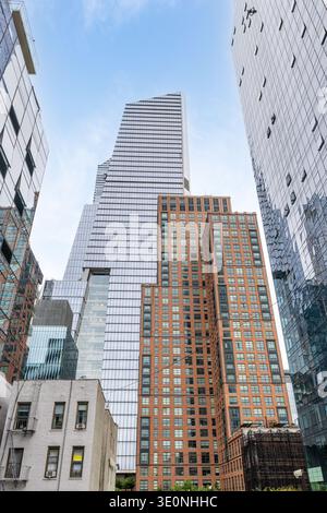 Ich schaue vom Highland auf der 28. St. Manhattan Stockfoto