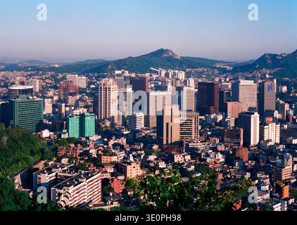 KOR , SUEDKOREA : Blick auf Seoul , Juli 1996 [automatisierte Übersetzung] Stockfoto