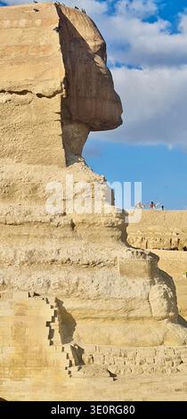 Die große Sphinx von Gizeh in Ägypten auf einer sonnigen Tagesaufnahme Stockfoto