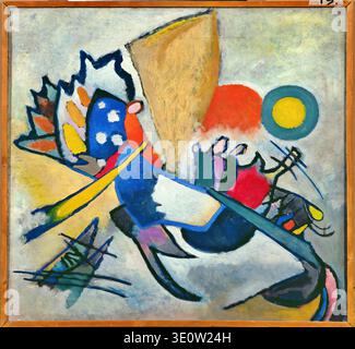 Wassily Kandinsky Improvisation 209 1917 Russisch Abstraktes Öl dynamische abstrakte Formen kräftige Farben Lenbachhaus Stockfoto