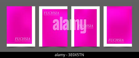 Fuchsia-Gradient. Romantisches Rosa und Folie für Valentinstag Hintergrund, Karten oder Social-Media-Beiträge. Vektorabbildung Stock Vektor