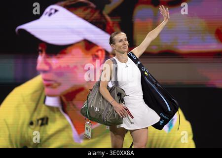 INDIAN WELLS, KALIFORNIEN - 13. MÄRZ: In ihrem Halbfinalspiel am 10. Tag während der BNP Paribas Open im Indian Wells Tennis Garden am 13. März 2026 in Indian Wells, Kalifornien. Quelle: Mauricio Paiz/Alamy Live News Stockfoto