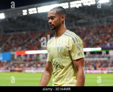 Houston, Texas, USA. März 2026. Portland Timbers Stürmer ARIEL LASSITER (7) während eines Major League Soccer Spiels zwischen Houston Dynamo FC und den Portland Timbers am 14. März 2026 in Houston, Texas. Houston gewann mit 3:2. (Kreditbild: © Scott Coleman/ZUMA Press Wire) NUR REDAKTIONELLE VERWENDUNG! Nicht für kommerzielle ZWECKE! Stockfoto