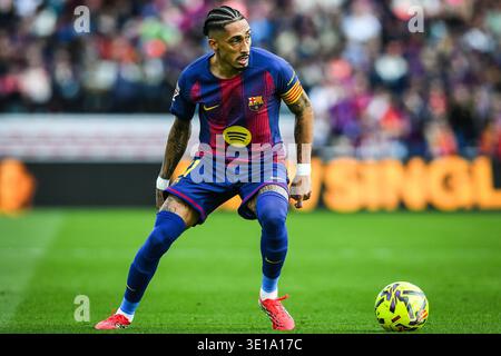 Raphael DIAS BELLOLI (Raphinha) aus Barcelona während des spanischen Meisterschaftsspiels LaLiga zwischen dem FC Barcelona und Sevilla FC am 15. März 2026 im Camp Nou Stadion in Barcelona, Spanien Stockfoto