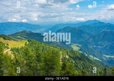 Alpenpanorama vom Goldeck in Österreich.BILD Stockfoto