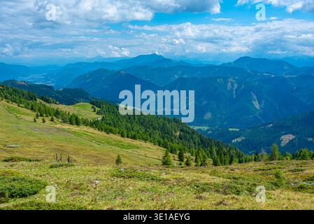 Alpenpanorama vom Goldeck in Österreich.BILD Stockfoto