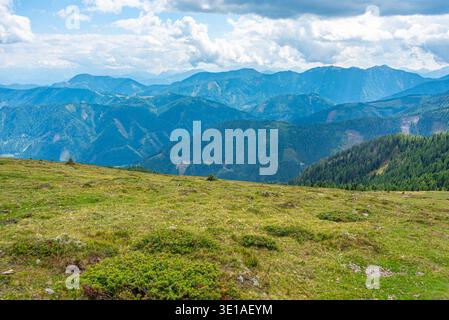 Alpenpanorama vom Goldeck in Österreich.BILD Stockfoto