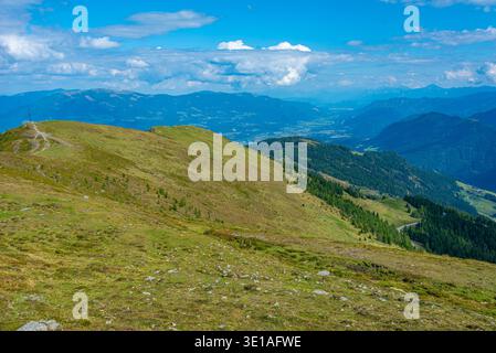 Alpenpanorama vom Goldeck in Österreich.BILD Stockfoto