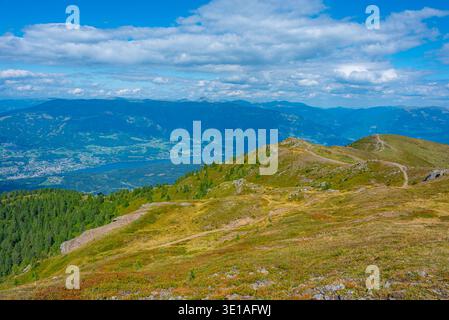 Alpenpanorama vom Goldeck in Österreich.BILD Stockfoto