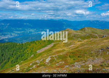 Alpenpanorama vom Goldeck in Österreich.BILD Stockfoto