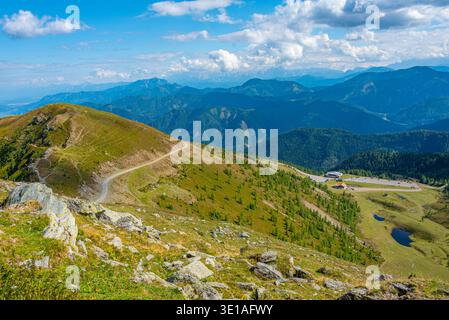 Alpenpanorama vom Goldeck in Österreich.BILD Stockfoto