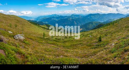 Alpenpanorama vom Goldeck in Österreich.BILD Stockfoto