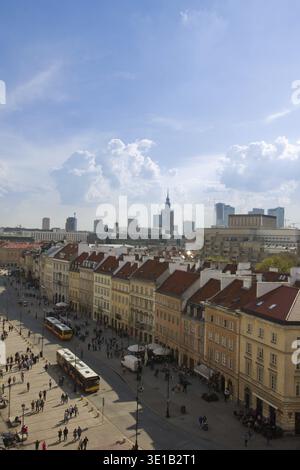 Alte Innenstadt (Krakowskie Przedmiescie) von Warschau, Polen Stockfoto