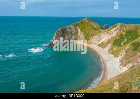 Man O'war Beach in England. BILD Stockfoto