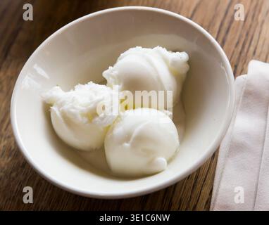 Zitronensorbet Stockfoto