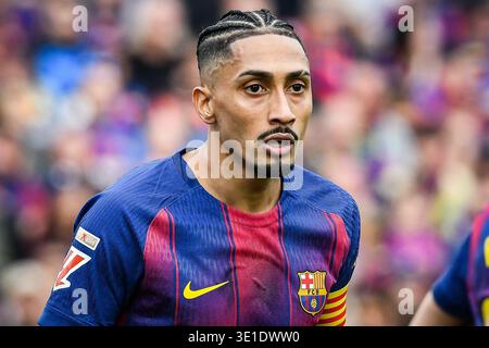 Raphael DIAS BELLOLI (Raphinha) aus Barcelona während des spanischen Meisterschaftsspiels LaLiga zwischen dem FC Barcelona und Sevilla FC am 15. März 2026 im Camp Nou Stadion in Barcelona, Spanien Stockfoto
