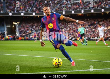 Raphael DIAS BELLOLI (Raphinha) aus Barcelona während des spanischen Meisterschaftsspiels LaLiga zwischen dem FC Barcelona und Sevilla FC am 15. März 2026 im Camp Nou Stadion in Barcelona, Spanien Stockfoto