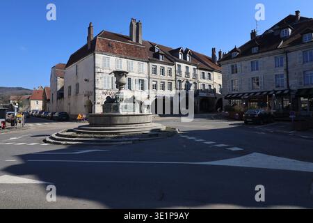 Liberty Square, Arbois, Département Jura, Frankreich Stockfoto