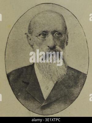 Rudolf Auspitz (1837–1906) war ein österreichischer Ökonom, Industrialist und liberaler Politiker, der im Reichsrat Österreich-Ungarns diente. Das Archivbild gibt ein Porträt wieder, das in der illustrierten Zeitschrift das interessante Blatt am 17. Januar 1901 veröffentlicht wurde. Der historische Fotodruck dokumentiert das gedruckte Porträt, das im österreichischen Illustrationsjournalismus des frühen 20. Jahrhunderts verwendet wurde. Stockfoto