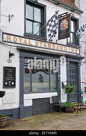 Royal Standard Inn Pub-Fassade an North Bar innerhalb, Beverley, East Riding of Yorkshire, England. Stockfoto