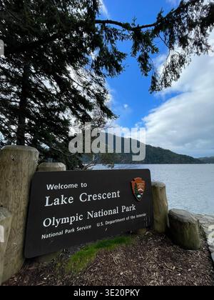Lake Crescent, Olympic National Park, Washington State, USA Stockfoto