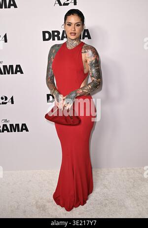 Los Angeles, USA. März 2026. Kehlani kam am 17. März 2026 zur Premiere von A24 „The Drama“ Los Angeles im Directors Guild Theatre in Los Angeles, CA. © Starbuck/ Credit: AFF/Alamy Live News Stockfoto