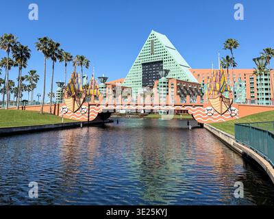 Das Swan and Dolphin Resort Hotel in Lake Buena Vista, Florida Stockfoto