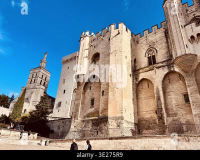 Palais des Papes - Palast der Päpste, Avignon, Vaucluse, Provence, Frankreich Stockfoto