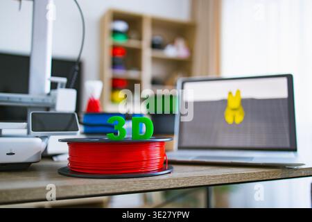 3D-Druckeinrichtung Stockfoto
