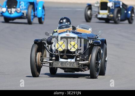 Winston Teague, Frazer Nash Falcon, Fox und Nicholl Trophy Race ein 15-minütiges Rennen für Standard- und modifizierte Vorkriegssportwagen, ODM, Owner Drive Stockfoto