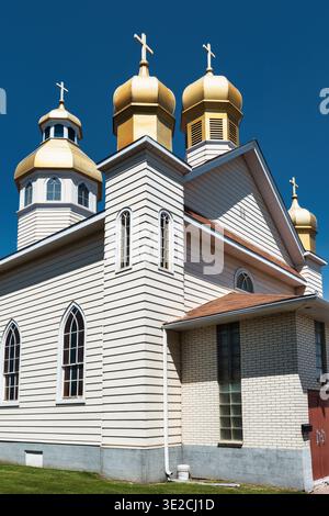 Ukrainische katholische Kirche der Ascension Star Hall in Thunder Bay, Ontario, Kanada Stockfoto