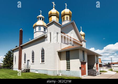 Ukrainische katholische Kirche der Ascension Star Hall in Thunder Bay, Ontario, Kanada Stockfoto