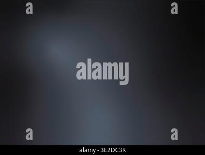 Abstrakter Hintergrund in dunklen Blau- und Schwarztönen mit einem weichen zentralen Licht. Stockfoto