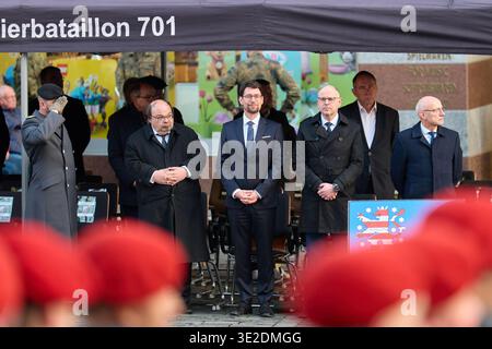 Altenburg, Deutschland – 19.03.2026: Öffentliche Eid-Zeremonie der Bundeswehr auf dem Altenburger Marktplatz Stockfoto