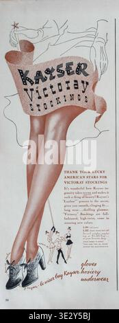 Vintage-Magazin „Life“, 13. April 1942, Anzeige, USA Stockfoto