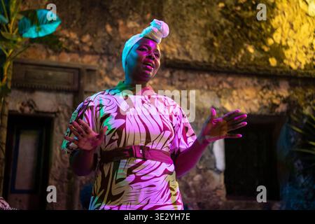 Taarab-Musik im Emerson Spice Secret Garden, Stone Town, Sansibar, Tansania Stockfoto