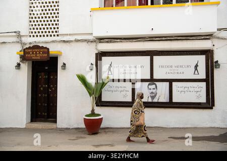 Freddie Mercury Museum, Stone Town, Sansibar, Tansania Stockfoto