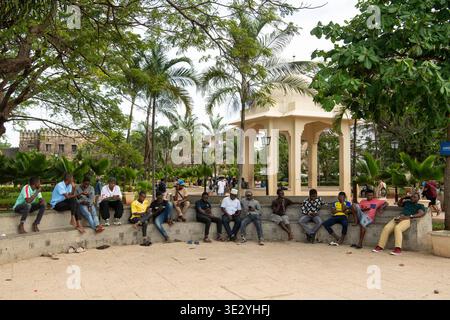 Forodhani Gärten, Stone Town, Sansibar, Tansania Stockfoto