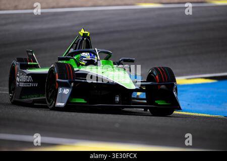 14 ERIKSSON Joel (swe), Envision Racing, Jaguar I-Type 7, Action während des Madrid ePrix, 6. Runde der ABB FIA Formel E Weltmeisterschaft 2025-26, auf dem Circuito del Jarama vom 19. Bis 21. März 2026 in Jarama, Spanien - Foto Fabrizio Boldoni / DPPI Stockfoto