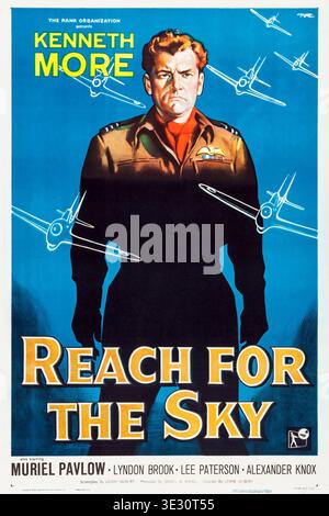 Greifen Sie nach dem Sky-Filmposter 1956 Stockfoto