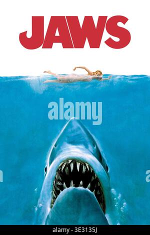 JAWS-Filmposter 1975 Stockfoto