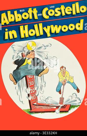 Bud Abbott und Lou Costello in Hollywood Filmplakat 1945 Stockfoto