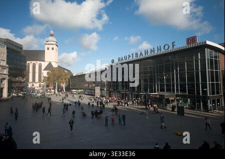 Köln Bahnhof, Köln, Deutschland, Europa Stockfoto