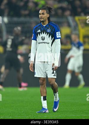 Damion Downs (HSV Hamburg) Dortmund, 21. März 2026, Fußball, Bundesliga, Borussia Dortmund - HSV Hamburg Stockfoto
