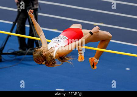 Adrianna Sulek-Schubert aus Polen trat 2026 am 22. März 2026 in Torun in Torun in der Kujawsko Pomorska Arena Torun an. (Foto: Marcel ter Bals/MTB-Photo/Alamy Live News) Stockfoto