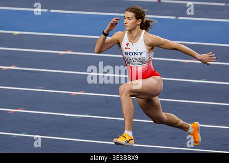 Adrianna Sulek-Schubert aus Polen trat 2026 am 22. März 2026 in Torun in Torun in der Kujawsko Pomorska Arena Torun an. (Foto: Marcel ter Bals/MTB-Photo/Alamy Live News) Stockfoto