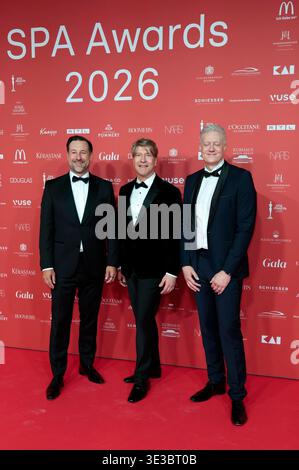 Michael Dorn, Frank Vogel und Lars-Eric Mann bei der 29. Verleihung der Spa Awards 2026 im Kurhaus. Baden-Baden, 21.03.2026 Stockfoto